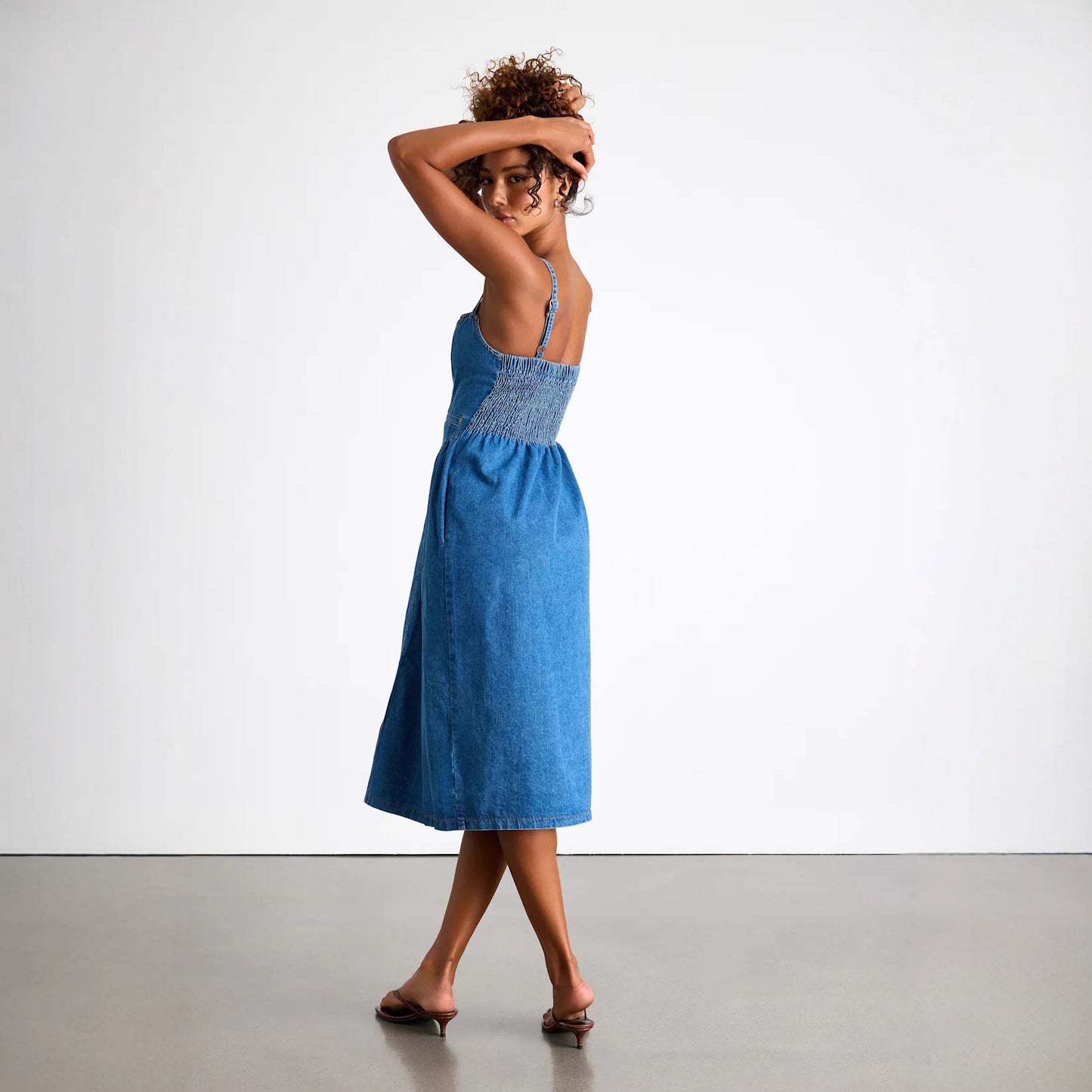 BelleDivo Denim Slip Dress for Women